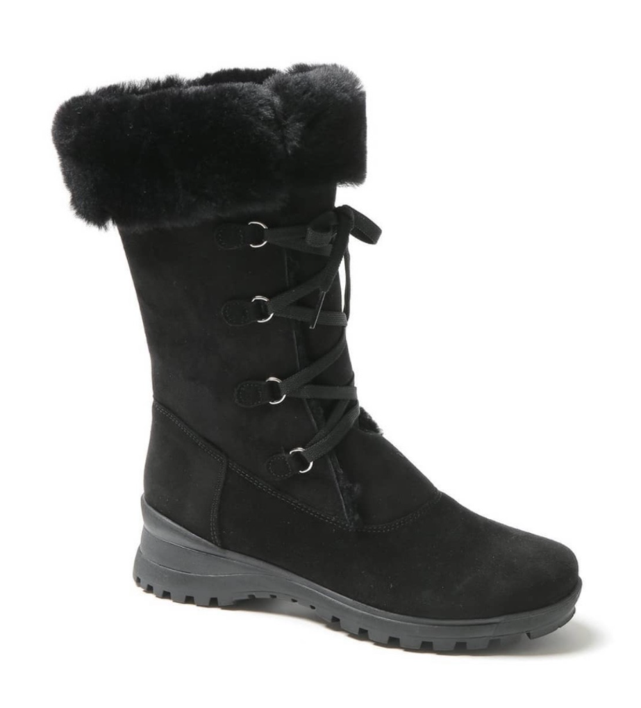 Shearling lace 2025 up boots