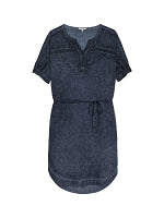 ssl top dot relax belt linen dress-23001912