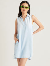 button front vneck  dress-2122605