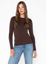 bamboo long slv crew neck-CEBT1020