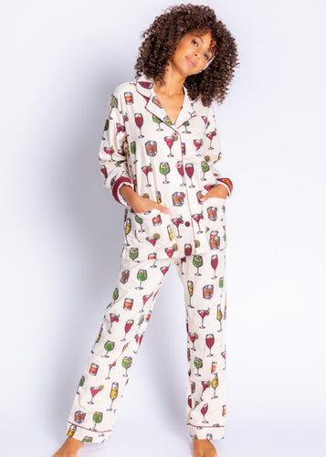 flannels drinks pj set-RZFLPJ-F21