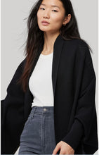 ribbed knit scarfigan-Becca