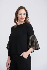 top with gold lurex full sleeve - 204293