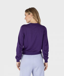 ruched sleeve sweatshirt-21201623