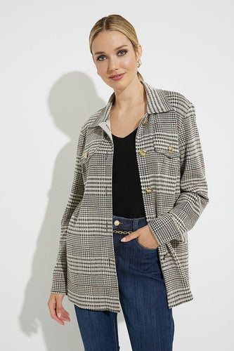 beige/black plaid jacket-223298