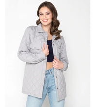 quilt snap front jacket-cet6434