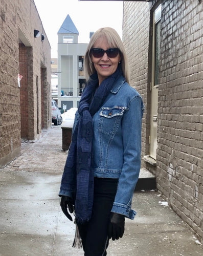 J Q jeans sparkle embellished denim jacket-  Q4870-J608