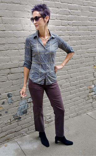 crinkle shirt-8100C