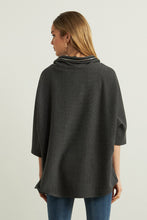 3/4 sleeve caplet sweater - 213621