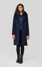 wool coat with hood and quilted removable bib - Lilly’s