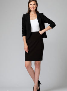 pencil skirt (avail black or navy)