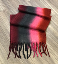 Rainbow print blanket scarf