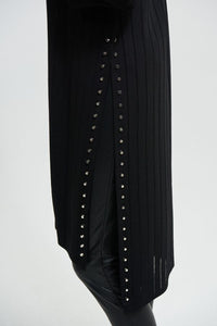 Duster 3/4 cardigan with stud embellishment -213995