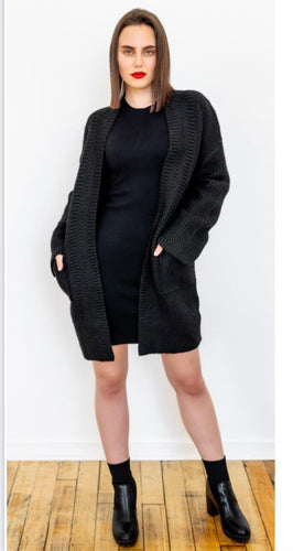 chunky knit cardi-1679