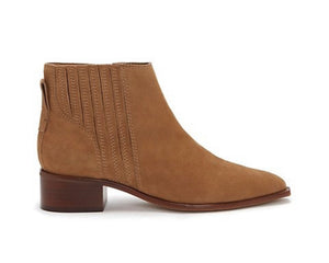 linear stitch low heeled ankle boot-leminda (avail in black or sandy brown)