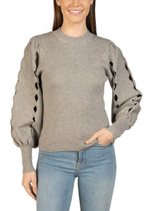 cutout full slv sleeve  sweater-LT31-131