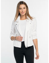 linen biker jacket (avail in white or black)
