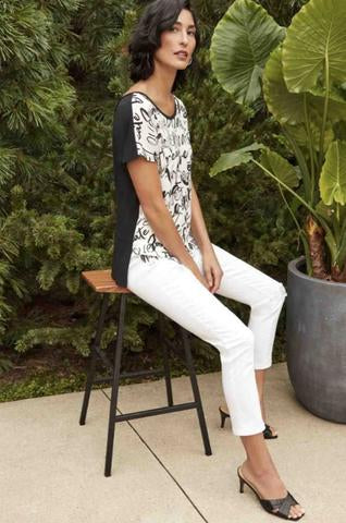 inspire graphic short sleeve tunic top-211206