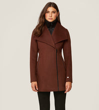 Soia & Kyo wool zip jacket with removable inset collar   Maeva