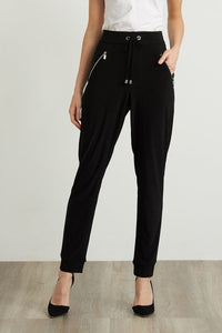 Jersey drawstring pant with zip pockets - 211317
