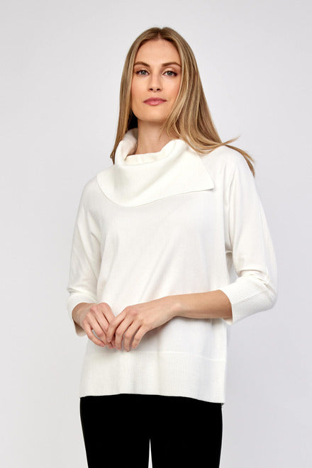 aysmmetrical neckline knit sweater-233955