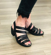 Multi strap low heel sandal  by Fly - woze 118
