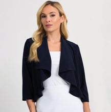 Flutter edge cropped 3/4 sleeve jacket (available in white or black)