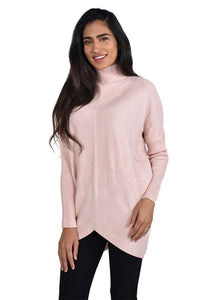 Turtleneck ultra soft tunic sweater  -213134u