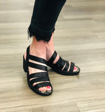 Multi strap low heel sandal  by Fly - woze 118