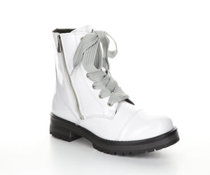 lace up/zip white patent boot-Paulie
