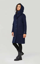 wool coat with hood and quilted removable bib - Lilly’s