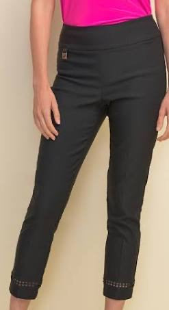 Black ankle pant with cutout detailing- 211113